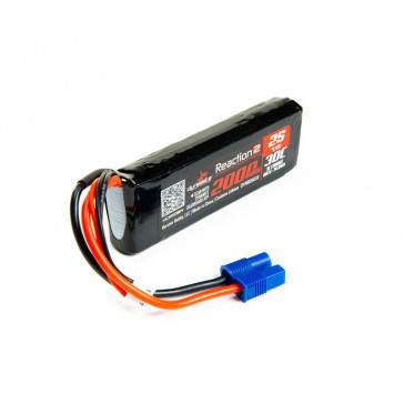 7.4V 2000mAh 2S 30C LiPo,Long: IC3 Minis, TWH