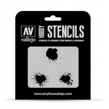 Hobby Stencils - Paint Stains