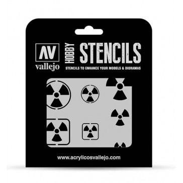 Hobby Stencils - Radioactivity Signs