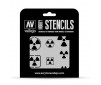 Hobby Stencils - Radioactivity Signs