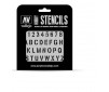 Hobby Stencils - Stamp Font