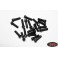 DISC.. Miniature Scale Hex Bolts (M2.5 x 8mm) (Black)