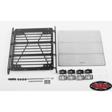 Command Roof Rack w/ Diamond Plate & 4x Square Lights