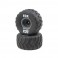 Rt/Lft Tire, Prmnt, Gray Whl (2): 1:10 2WD Axe MT