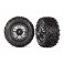 Tires & wheels (black chrome 2.8' &  Sledgehammer ) (2) (TSM rated)