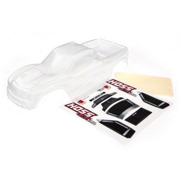 Body, Hoss, 4X4 (clear, requires painting)/ w decal sheet