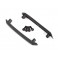 Skid plate, roof (body) (black) (left & right)/ 3x8mm CS (4)