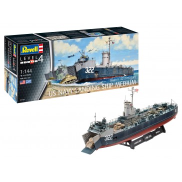 MAQUETTES  US NAVY LANDING SHIP MEDIUM (BOF - 1:720