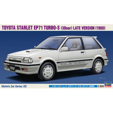 1/24 TOYOTA STARLET EP71 TURBO-S 3DOOR LATE 1988 HC32