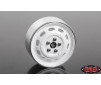 Stamped Steel 1.7 10-Oval Hole Wheels (White)