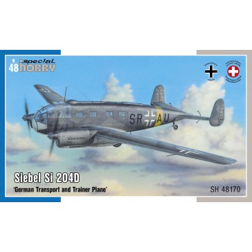 Siebel Si 204D German Transport and Trainer Plane   1:48