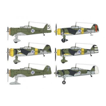 Fokker D.XXI Duo Pack "3.sarja&4.sarja   1:48