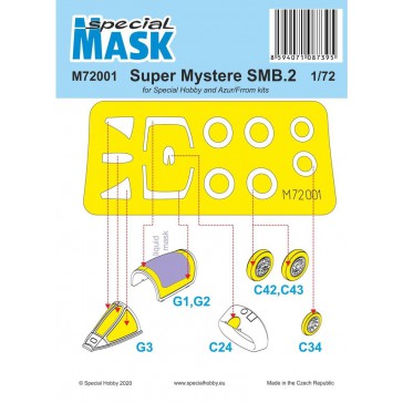SMB-2 Super Mystere Mask   1:72