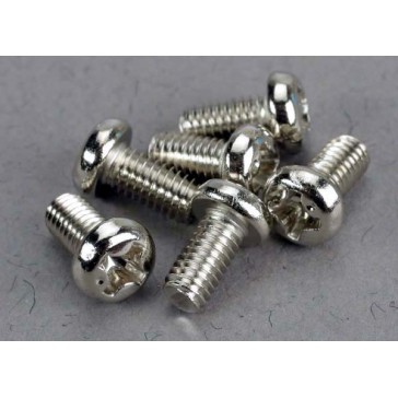 Screws, 3x6mm roundhead machine (6)