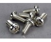 Screws, 3x6mm roundhead machine (6)