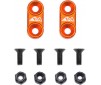 1/10 On-Road Alloy Wing Mounts - Orange