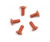 Alu Screw Allen Csk m2.2 x 6 Orange (5)