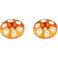 Alloy Rear Wing Shims - Orange - 2pcs