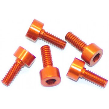 Alu Screw Allen Cilinder Head M2.2 x 6 Orange (5)