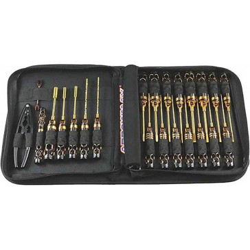 Toolset 23pcs + Tool Bag Blk Golden