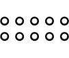Alloy Shims 3 x 5 x 2 Black - (10)