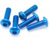 Alu Screw Allen Roundhead M3 x 10 Blue (5)