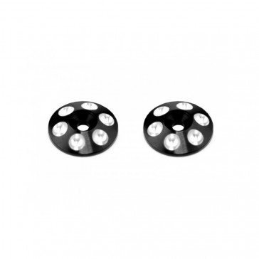 Alloy Rear Wing Shims - Black - 2pcs