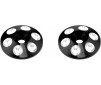 Alloy Rear Wing Shims - Black - 2pcs