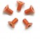 Alu Screw Allen Csk M3 x 6 Orange (5)