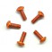 Alu Screw Allen Roundhead M3 x 8 Orange (5)