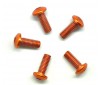 Alu Screw Allen Roundhead M3 x 8 Orange (5)