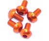 Alu Screw Allen Roundhead M2 x 4 Orange (5)