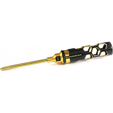 Phillips Screwdriver 5.0 x 100mm Black Golden