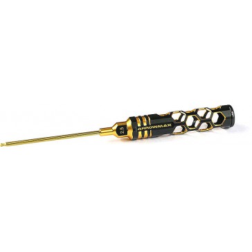 Ball Driver Hex Wrench 2.5x100 Black Golden