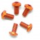 Alu Screw Allen Roundhead M3 x 6 Orange (5)