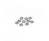 M3 Black Alloy Washers 0.75mm (pk10)
