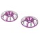 DISC.. Alloy M3 Wing Washer - Purple - pk2