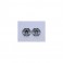 DISC.. Wheel Disc Concave 12 Blk Plating  2pc