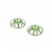 DISC.. Alloy M3 Wing Washer - Green - pk2