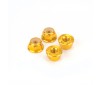 M4 Alloy Serrated Nyloc Nuts - Gold - 4pcs