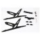 DISC.. Carbon Landing Skid Set (Black) - Blade 130X