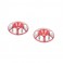 DISC.. Alloy M3 Wing Washer - Red - pk2