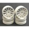 Wheel: 12 spoke 25mm - White (Pk4)