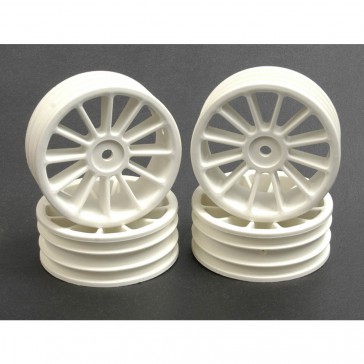 Wheel: 12 spoke 20mm - White (Pk4)