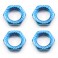 17mm X 1.0 BLUE SERRATED WHEEL NUTS (4PCS) rc8