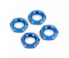 17mm X 1.0 BLUE SERRATED WHEEL NUTS (4PCS) rc8