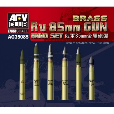 Ru 85MM Gun Ammo Set(Brass)  1/35