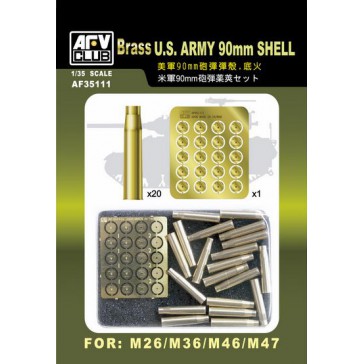Brass US Army 90mm Shell 1/35