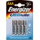 4 Piles Energizer Ultimate AAA + 2 gratuites