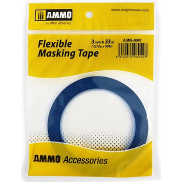 MASKING TAPE FLEXIBLE 3MM X 33M